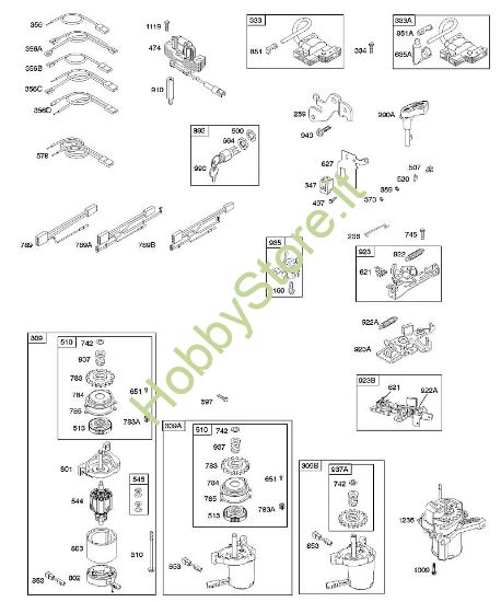 B - Alternatore, dispositivo di avviamento elettrico, sistema elettrico, freno volano, accensione B&S - 12 €¦ 12F802-1318-81 brand Stihl